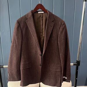 Hickey Freeman Dark Brown Blazer